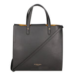 Borsa a mano da donna 100% pelle artigianale MYB-6016-FW-P 636 NERO BLACK My Best Bag