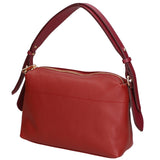 Vivienne Borsa a spalla da donna Vera pelle 06674-D10 RUBINO + D34 BORD Gave Lux