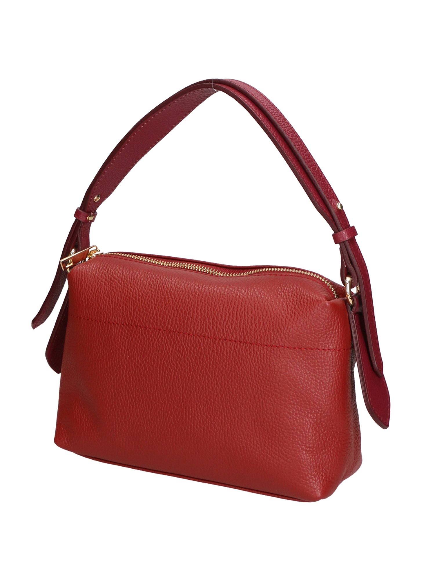 Vivienne Borsa a spalla da donna Vera pelle 06674-D10 RUBINO + D34 BORD Gave Lux