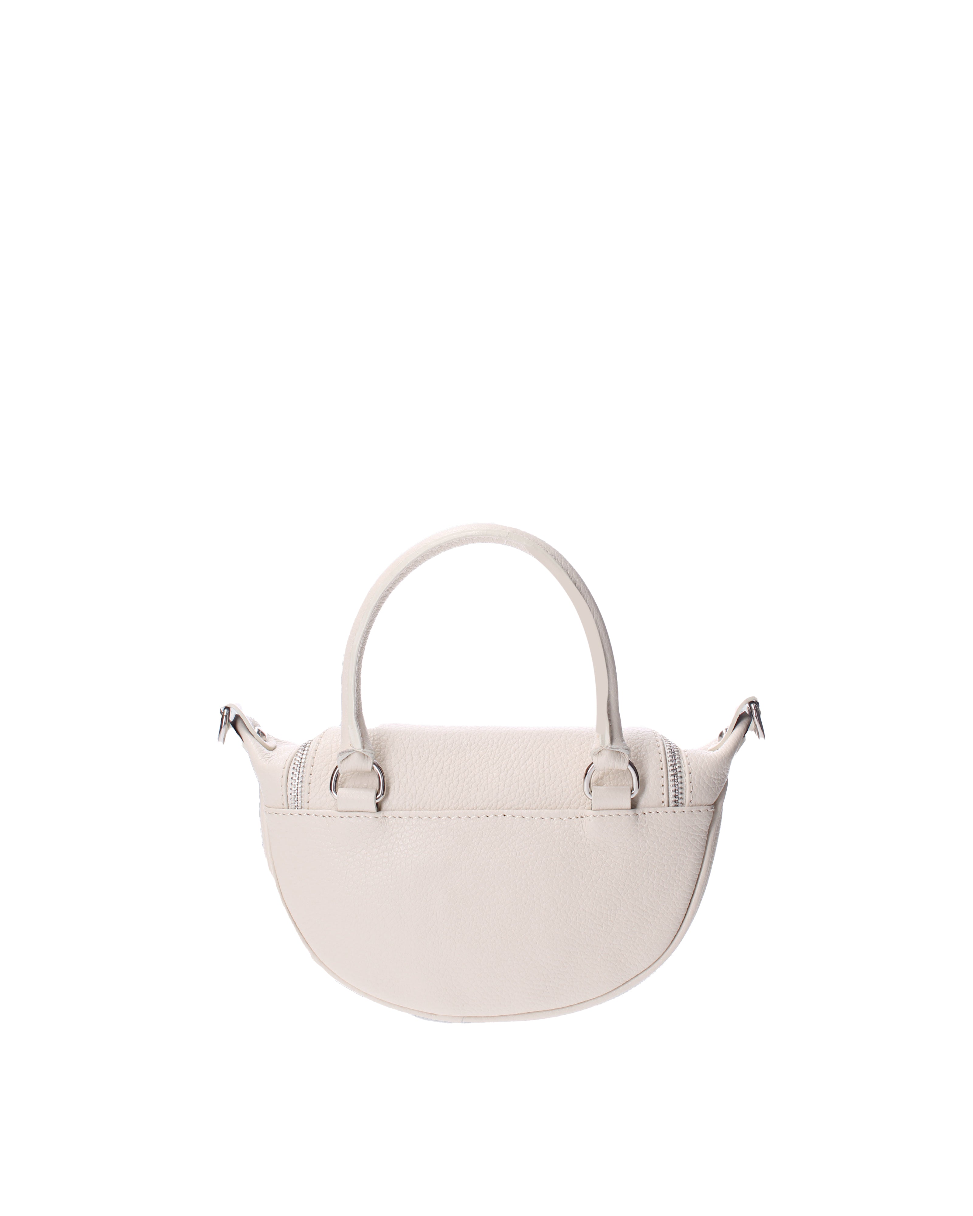Mae Borsa a mano da donna Vera pelle 07142-D37 LATTE Viola Castellani