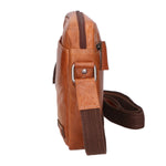 Borsa a tracolla unisex vera pelle Made in Italy SN5862847-TAN Santini Firenze