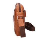 Borsa a tracolla unisex vera pelle Made in Italy SN5862847-TAN Santini Firenze