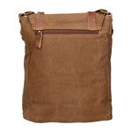 Milena Borsa a tracolla unisex Canvas e vera pelle ZG3009-FANGO TAUPE Gave Lux