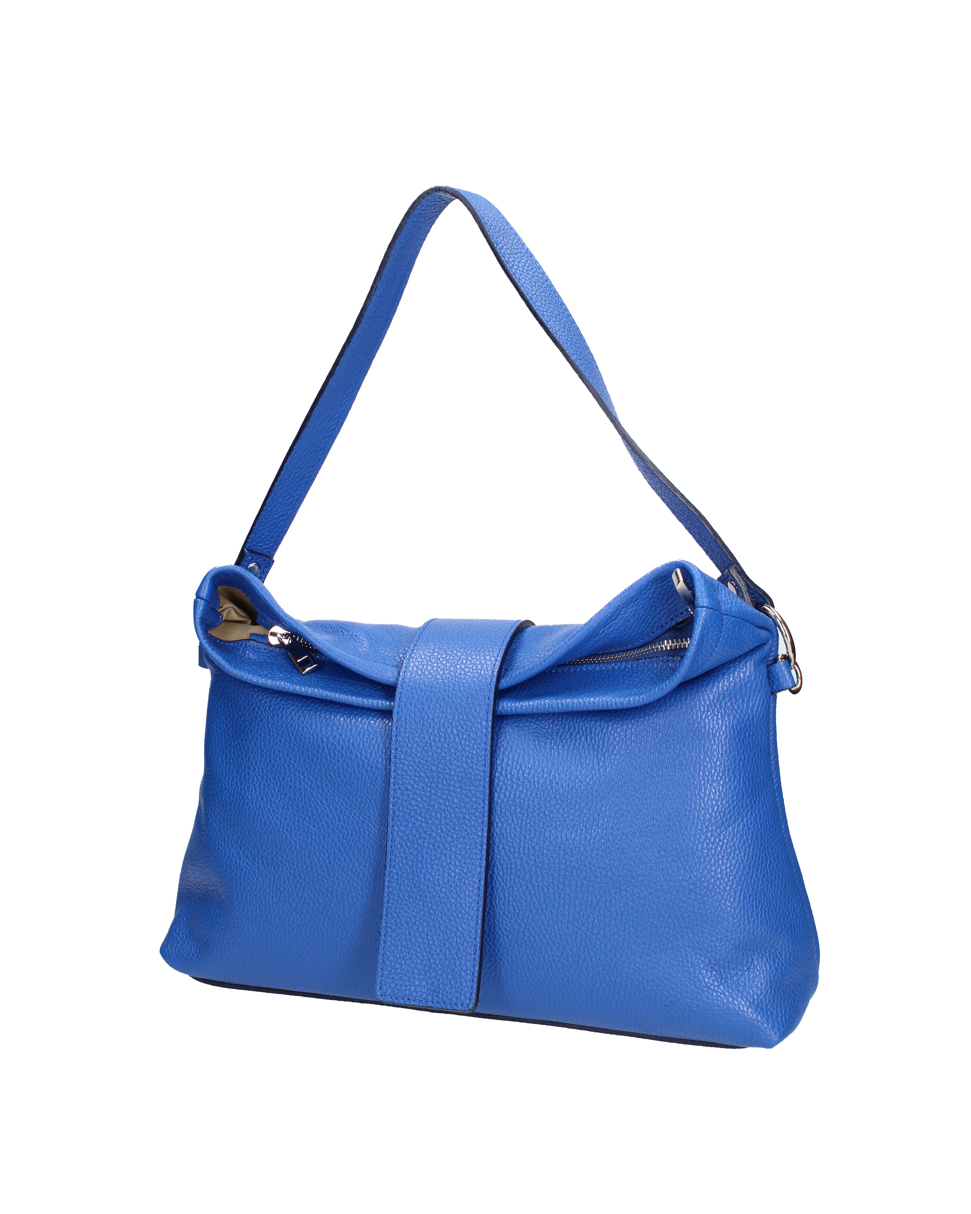 Grace Borsa a spalla da donna Vera pelle 07158-D22 BLUETTE Viola Castellani