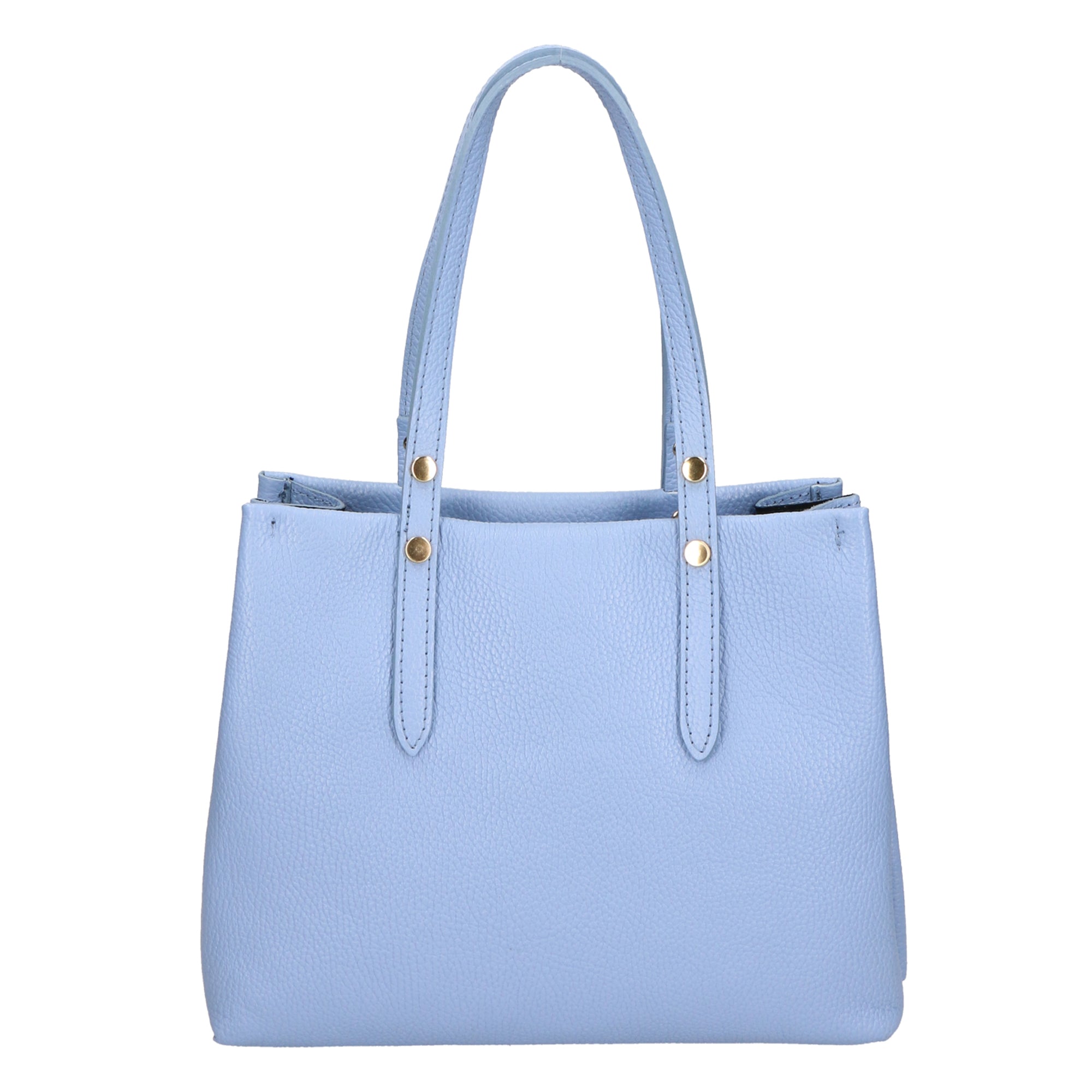 Iris Borsa a spalla da donna 100% pelle 06245-D220 AZZURRO Gave Lux