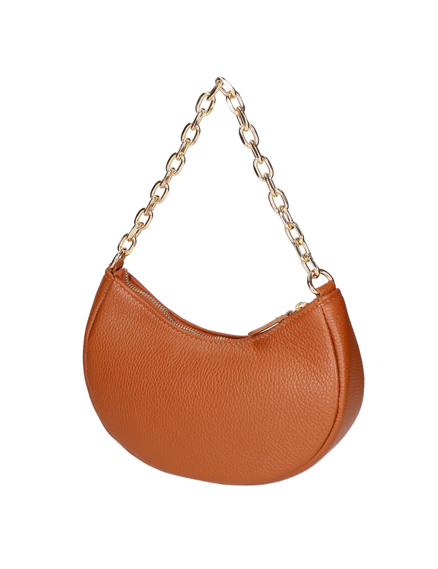 Loreta Borsa a spalla da donna Vera pelle 06511-D17 CUOIO SCURO Gave Lux