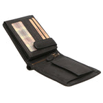 Portafoglio uomo in vera pelle RFID HILB-6404EAGLE-NERO Hill Burry