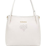 Borsa a Spalla in Pvc Bianco