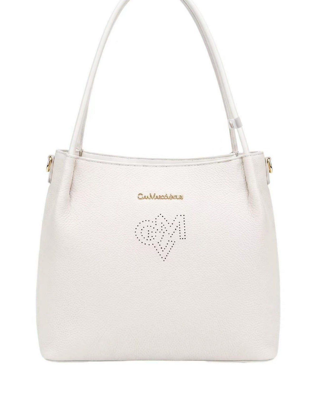 Borsa a Spalla in Pvc Bianco