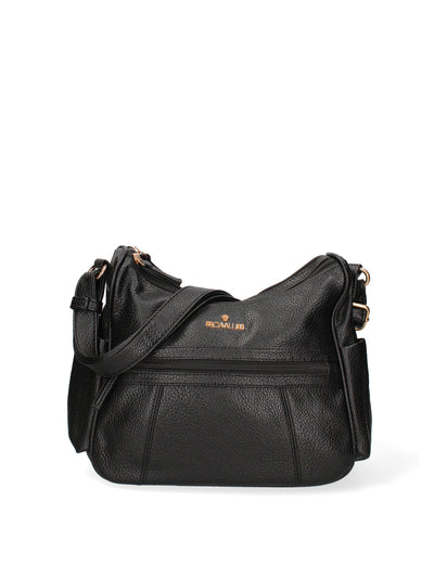 Borsa a tracolla da donna Ecopelle BC1383-BLACK
