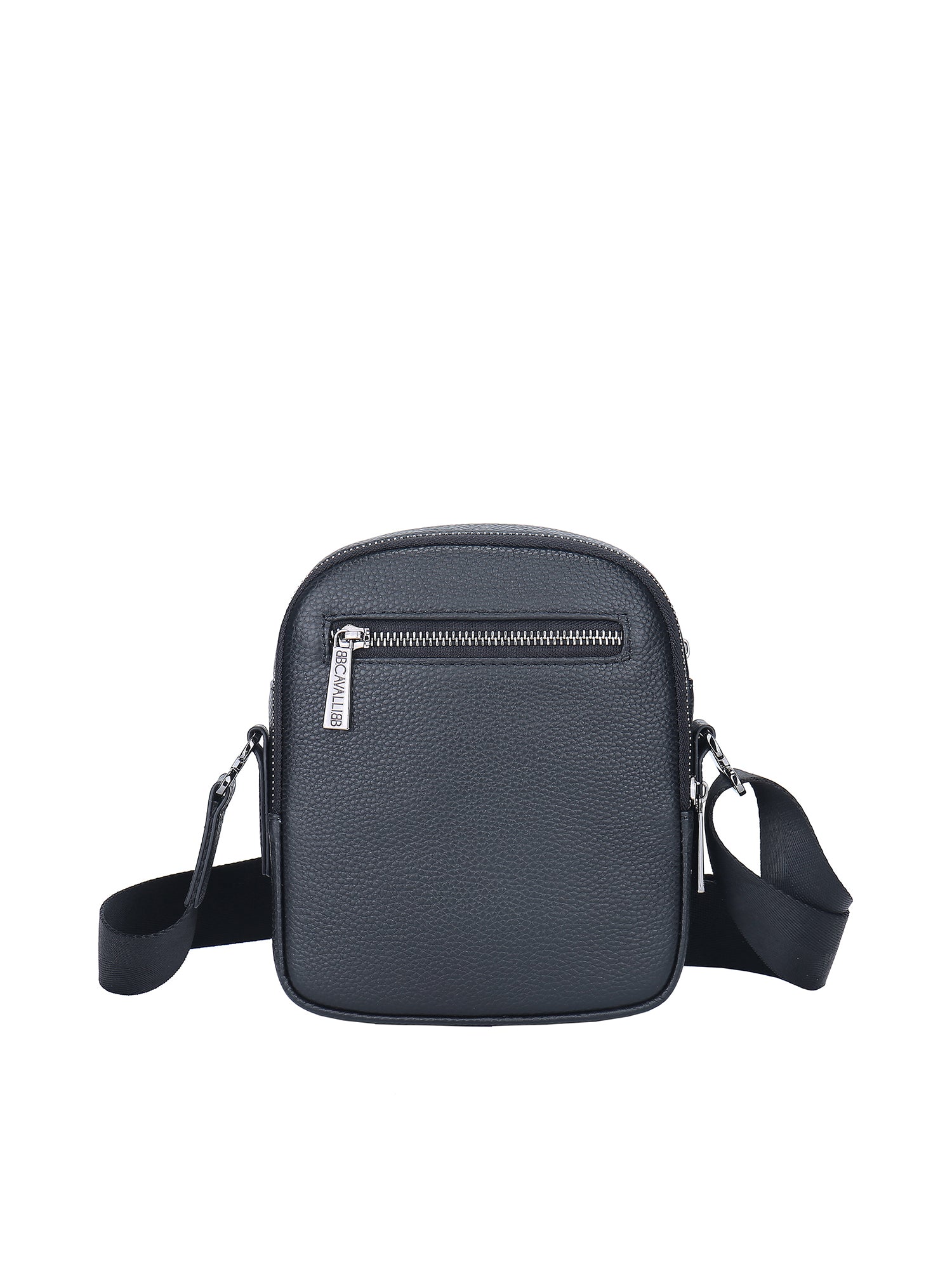 Borsa a tracolla da uomo in vera pelle Casual BC1484-BLACK B Cavalli