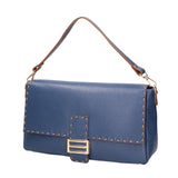 Walda Borsa a spalla da donna Vera pelle 06868-D24 BLU Gave Lux