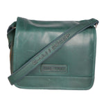 Borsa a tracolla da uomo 100% vera pelle HILB-3201-PETROLIO Hill Burry