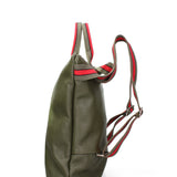 Borsa a mano convertibile in zaino da donna In Vera pelle Made in Italy 43x38x12 cm