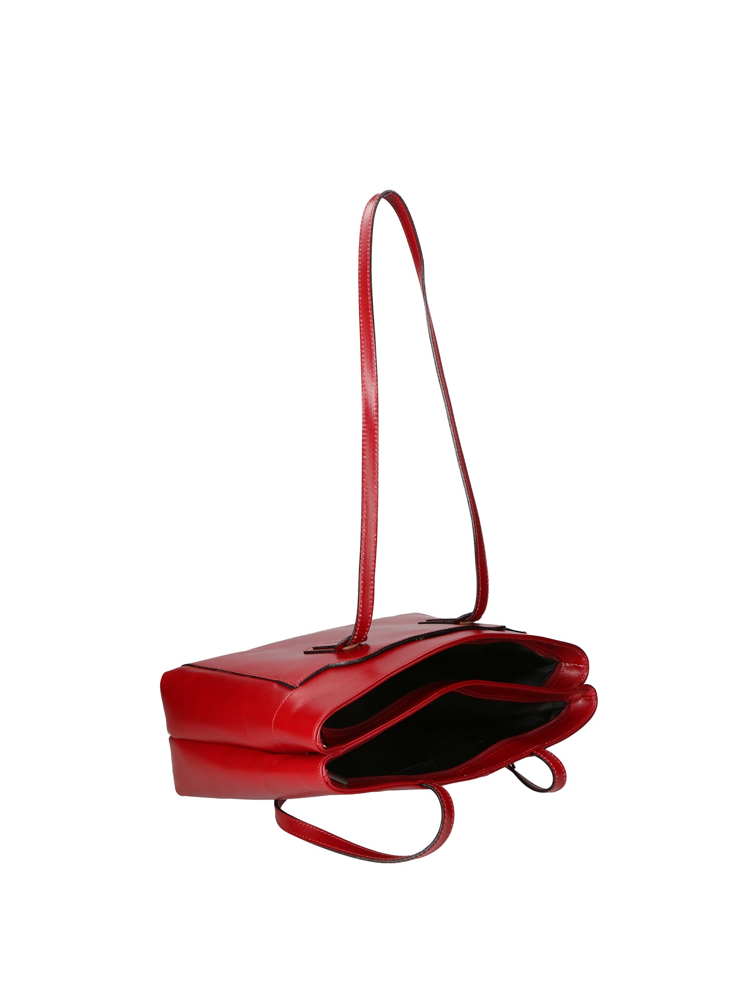 Flora Borsa a spalla da donna Vera pelle 9118-ROSSO RED Gave Lux