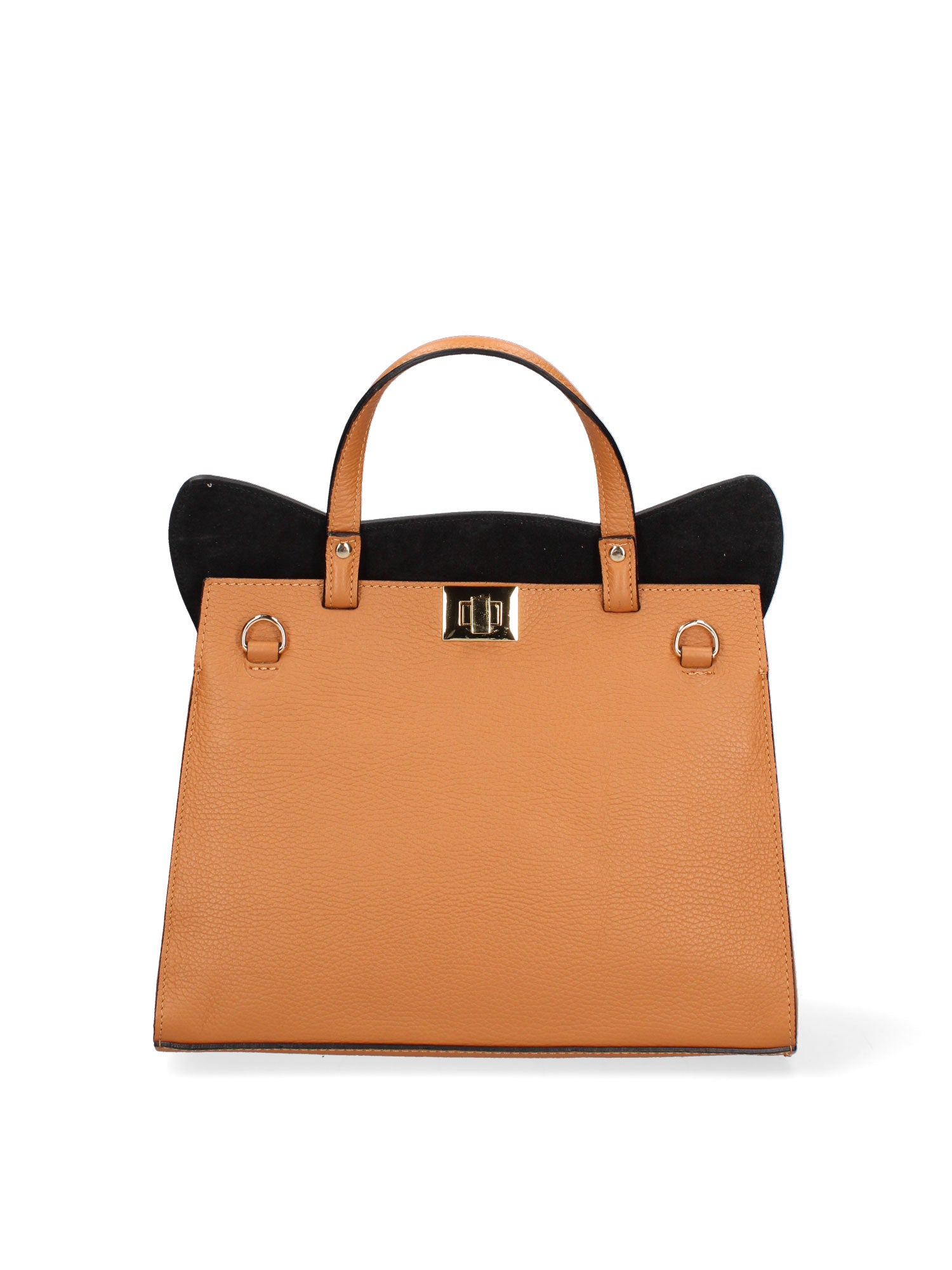 Arancia Borsa a mano da donna 100% pelle 8969-CUOIO+NOCCIOLA Gave Lux