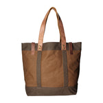 Maura Borsa a mano unisex Canvas e pelle ZG3012-FANGO TAUPE Gave Lux