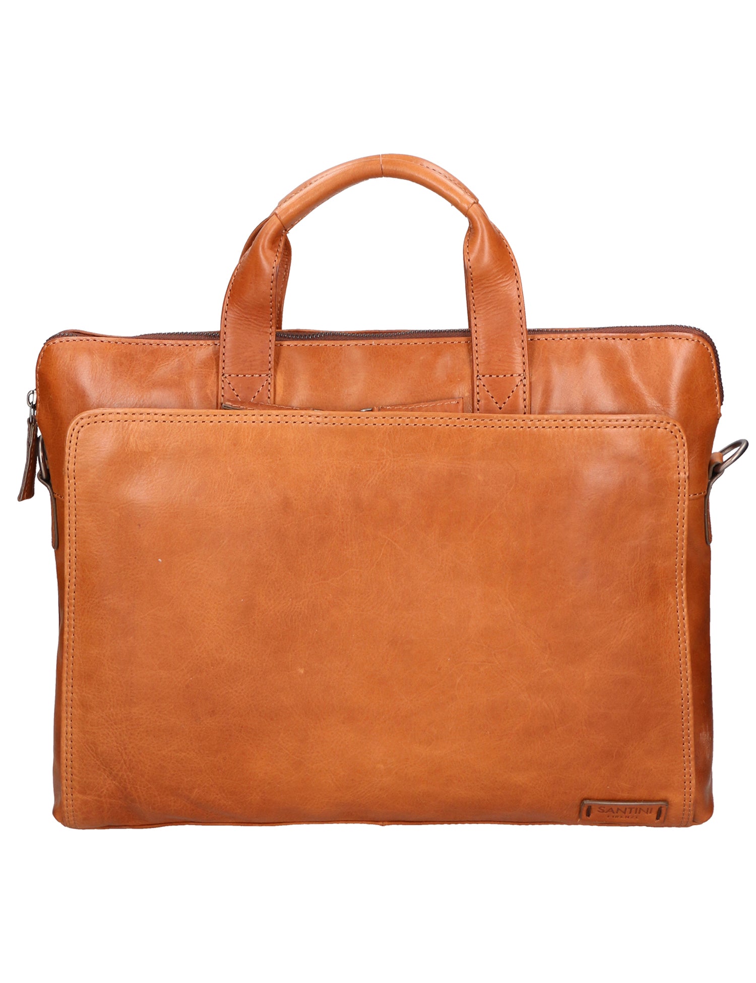 Borsa a tracolla unisex vera pelle Tutte le stagioni SN5862647-TAN Santini Firenze