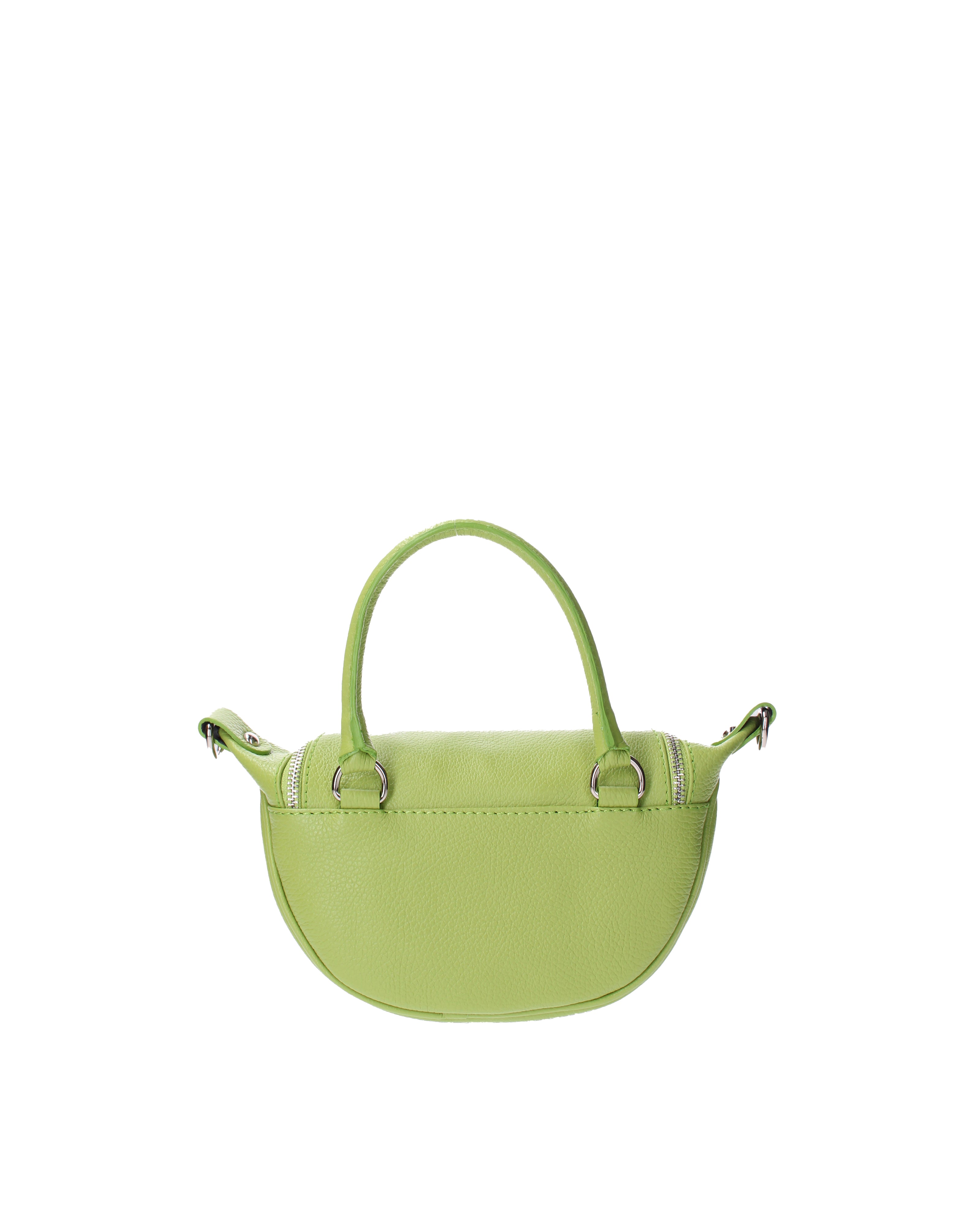 Mae Borsa a mano da donna Vera pelle 07142-D12 VERDE Viola Castellani