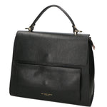 Borsa a mano da donna 100% vera pelle MYB-6033-FW-D28 NERO BLACK My Best Bag