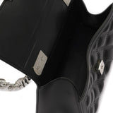 Borsa a mano da donna 100% Pvc FLAT RHOMBUS S-BLACK + SILVER Marc Ellis