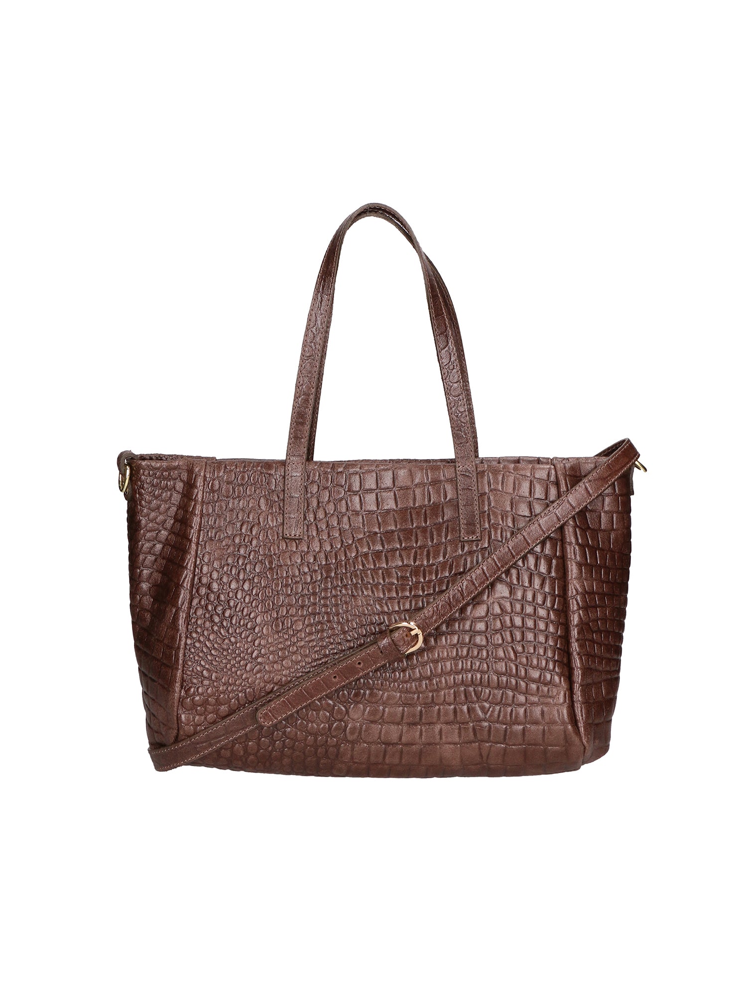 Lorella Borsa a spalla da donna Vera pelle croco 06499-015 T.MORO Gave Lux