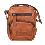 Borsa a tracolla unisex vera pelle Made in Italy SN5863147-TAN Santini Firenze