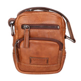 Borsa a tracolla unisex vera pelle Made in Italy SN5863147-TAN Santini Firenze