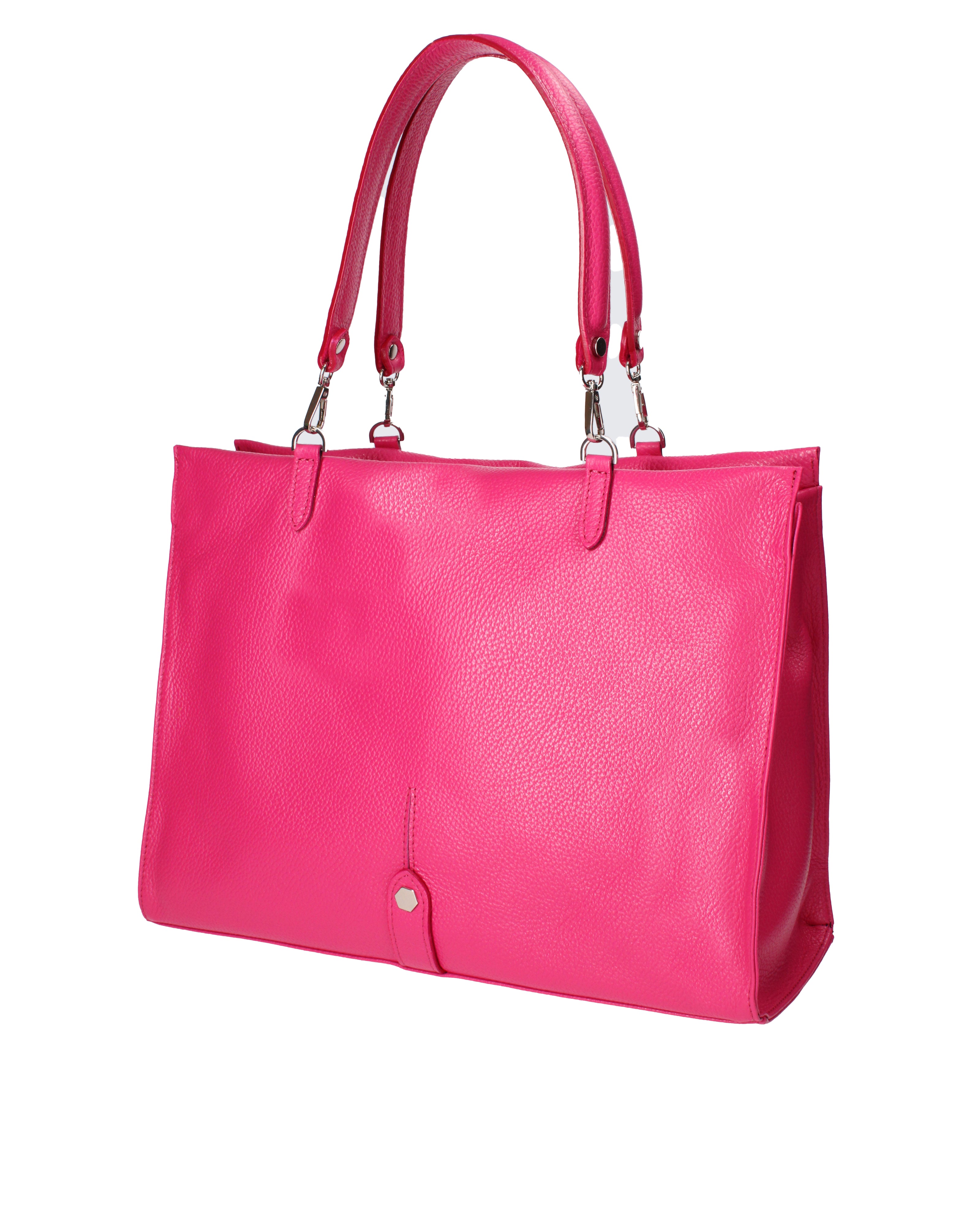 Borsa a mano da donna 100% vera pelle 07138-D02 FUXIA Roberta Rossi