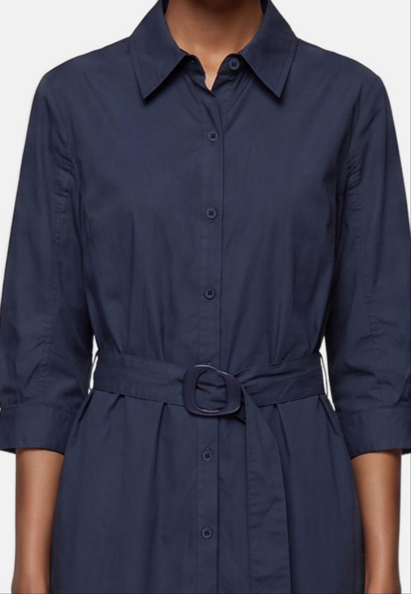 Vestito in Cotone Blu Scuro