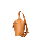 Women's White Convertible Shoulder Bag in Genuine Leather Made in Italy 30x26x9 cm