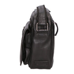 Borsa a tracolla unisex vera pelle 100% Made in Italy SN5862547-BLACK Santini Firenze