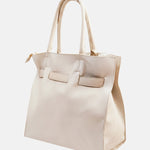 Borsa a Spalla in Pvc Beige