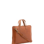 Borsa a mano unisex in vera pelle 100% cotone 4453-MIELE Alessia Firenze