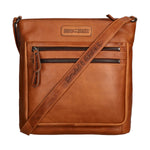 Borsa a tracolla da uomo Vera Pelle RFID HILB-3163-CUOIO Hill Burry