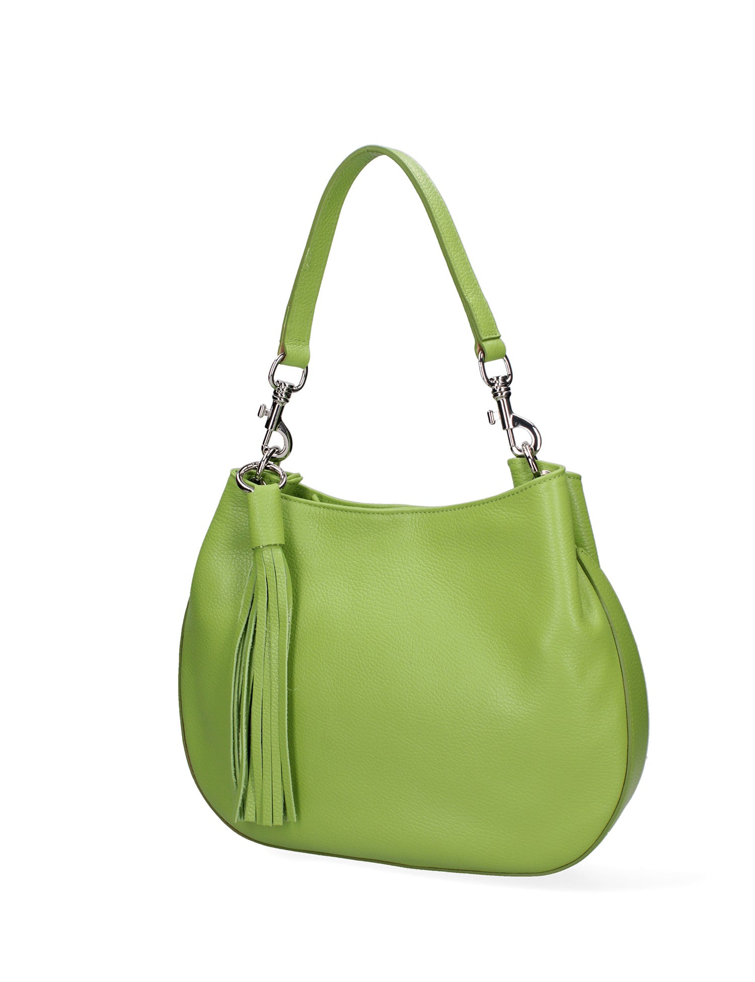 Borsa a spalla da donna Vera pelle 07316-D12 VERDE Roberta Rossi
