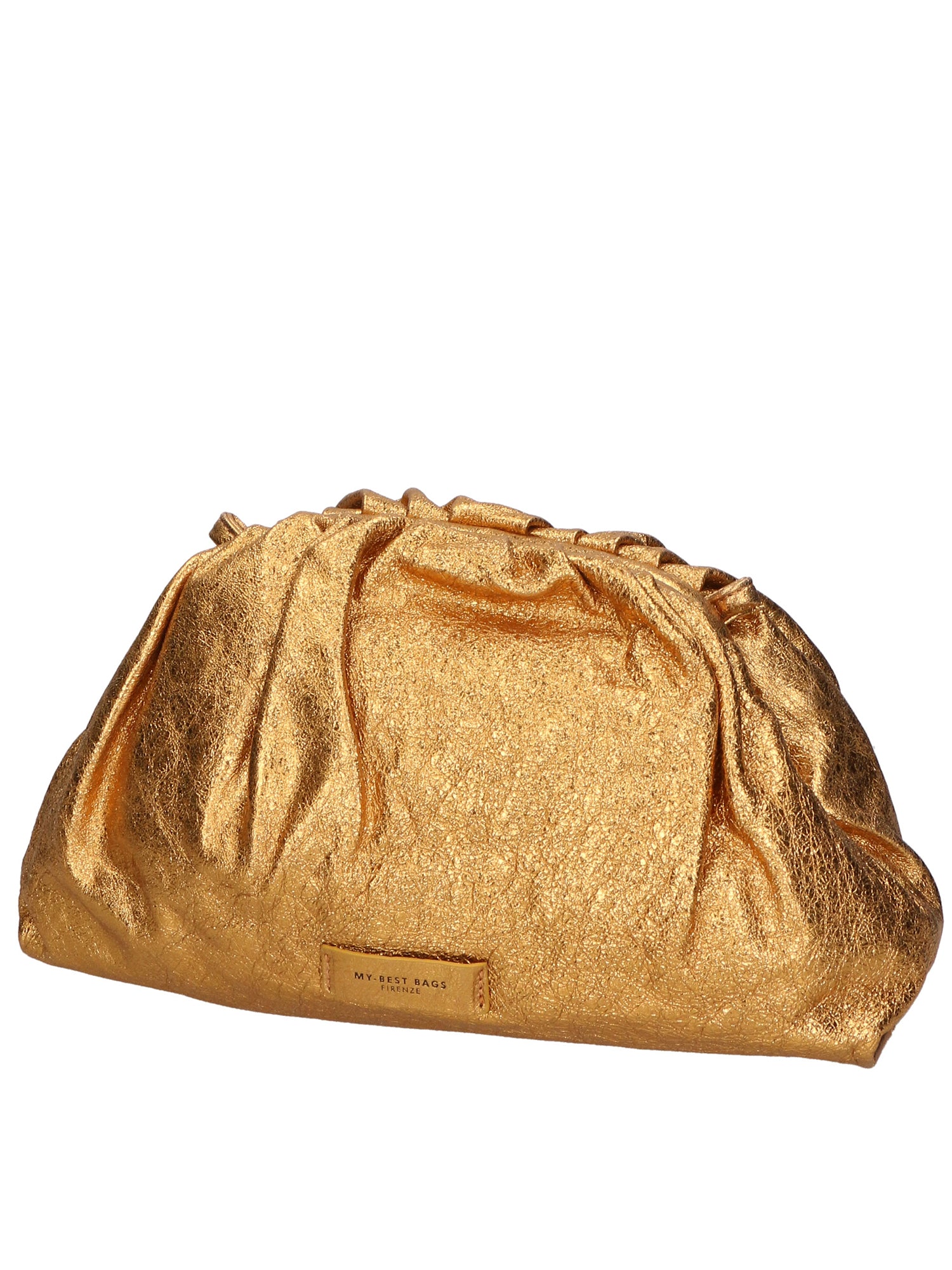 Borsa a mano da donna Vera pelle laminata MYB-8016-FW-ORO ANTICO My Best Bag