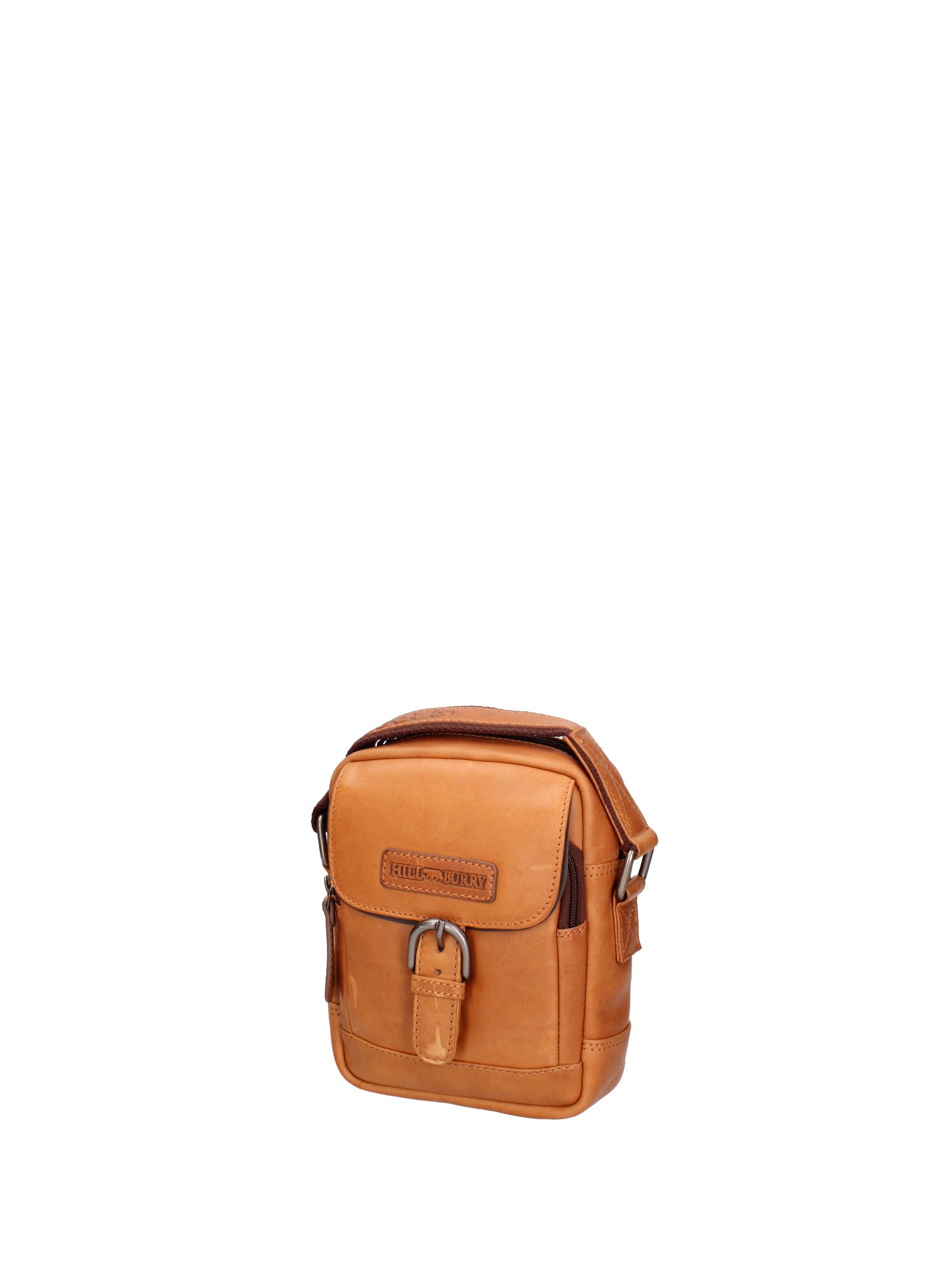 Borsa a tracolla da uomo Vera pelle RFID HILB-HT05-CUOIO Hill Burry