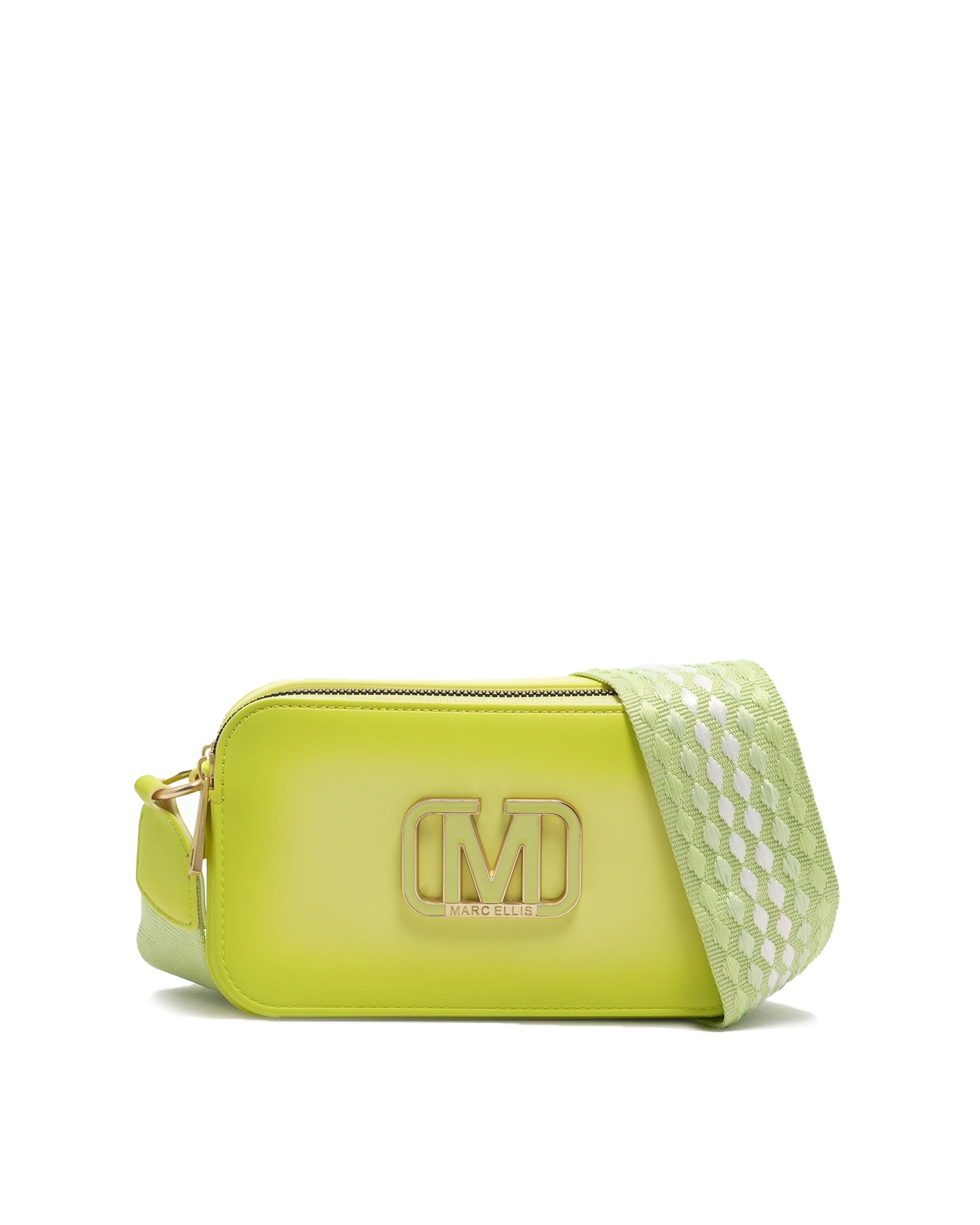 Borsa a spalla da donna 100% PVC FLAT MARC-YELLOW Marc Ellis