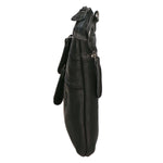 Borsa a tracolla da uomo 100% vera pelle HILB-3190-BLACK NERO Hill Burry