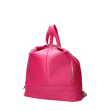 Anjelica women's shoulder bag convertible into a backpack in genuine leather, Made in Italy, 33x31x12 cm