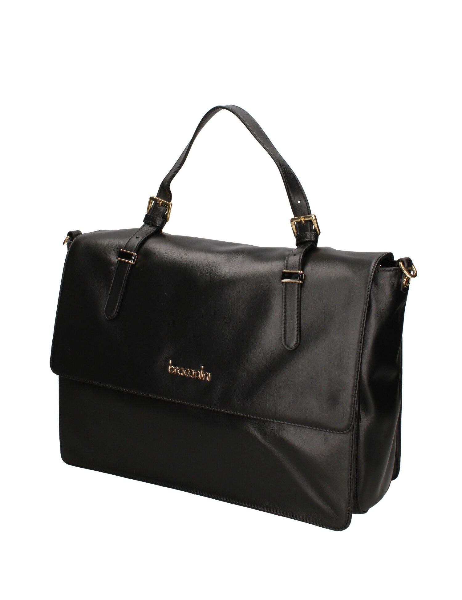Valoria Prime Borsa a spalla da donna 100% pelle B17213-NERO Braccialini