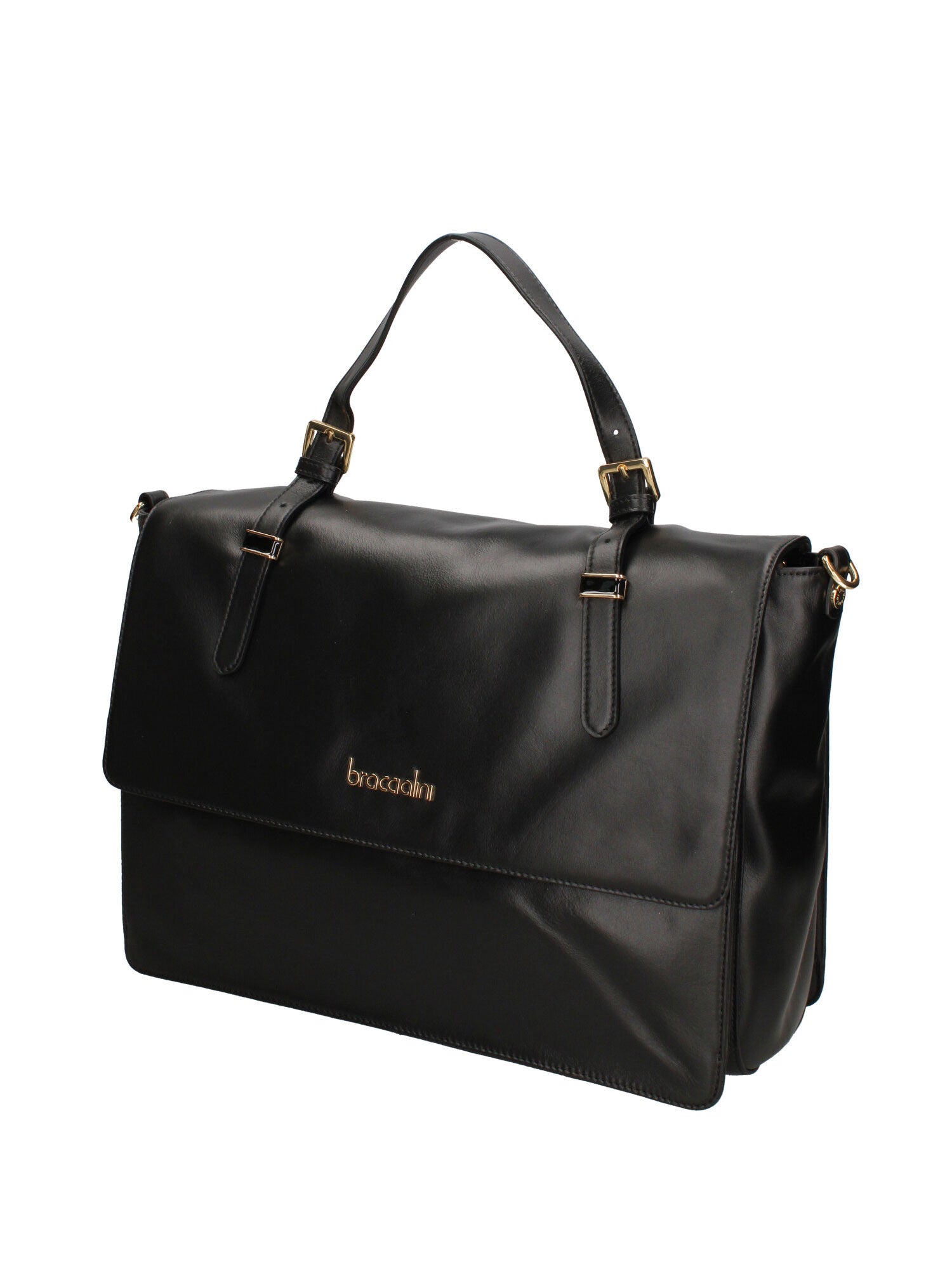 Valoria Prime Borsa a spalla da donna 100% pelle B17213-NERO Braccialini
