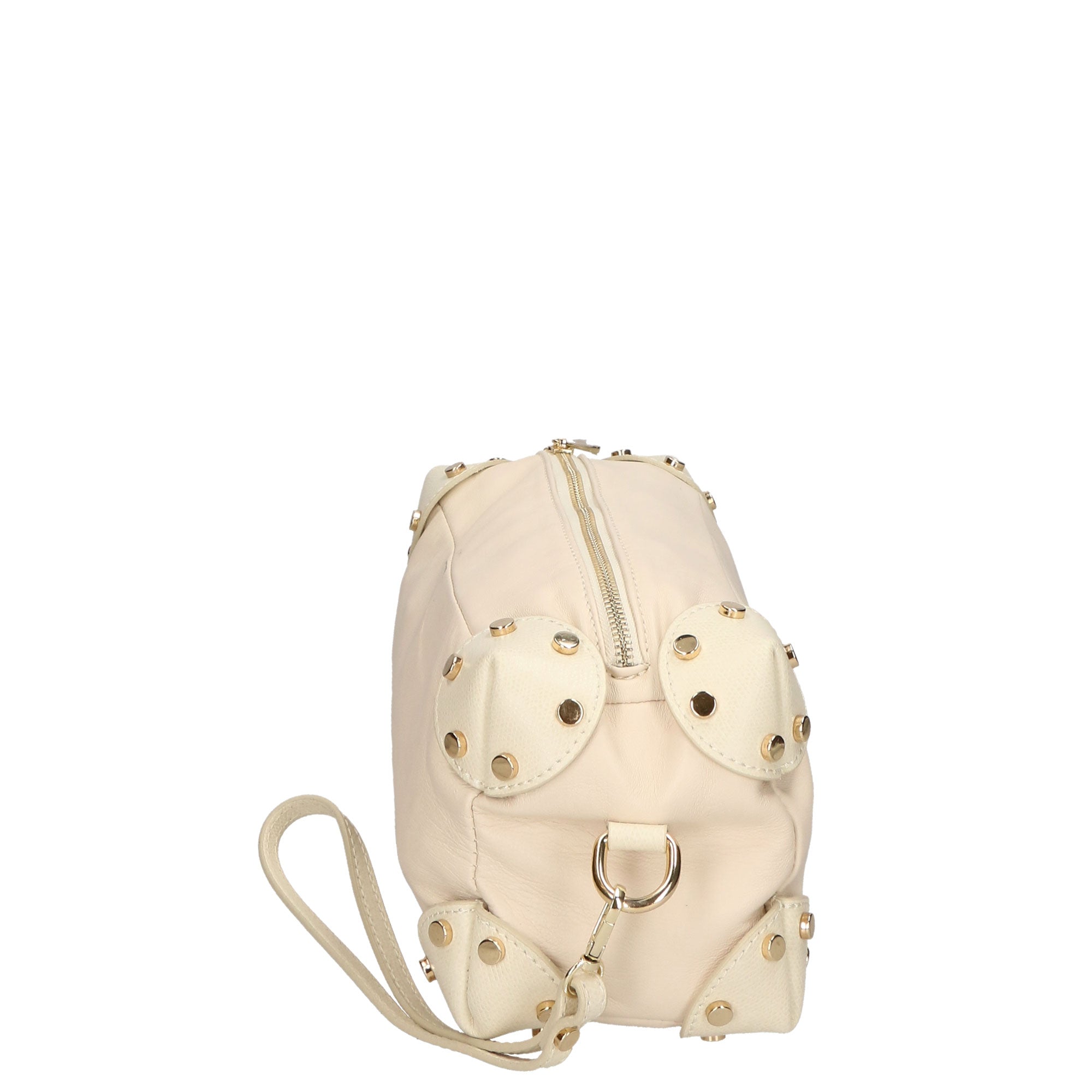 Borsa a tracolla da donna 100% pelle MYB-7013-SS-TAPIOCA 21+P602 BEIGE My Best Bag