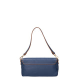 Wally Borsa a spalla da donna Vera pelle 06869-D24 BLU Gave Lux