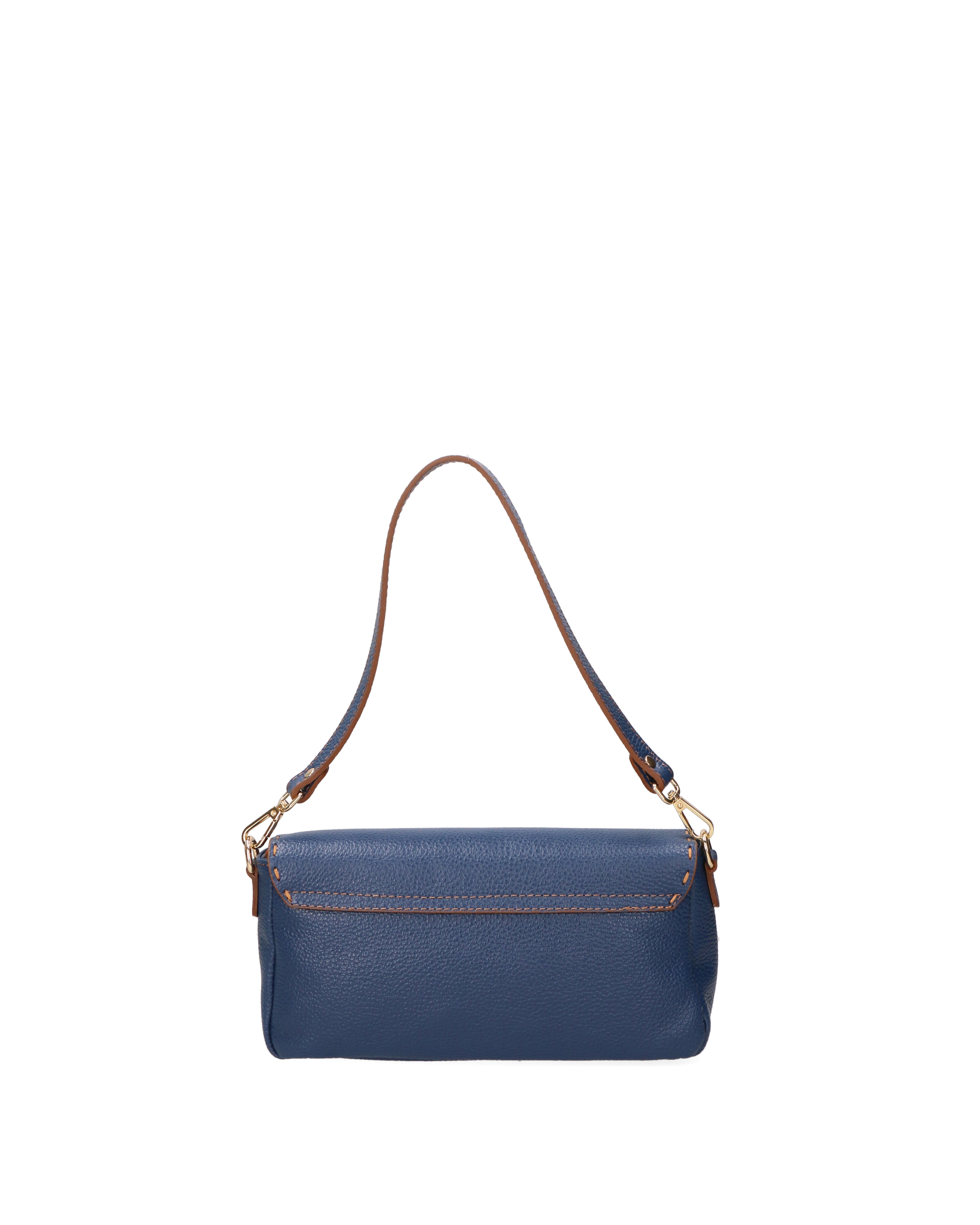 Wally Borsa a spalla da donna Vera pelle 06869-D24 BLU Gave Lux