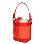 Borsa a secchiello da donna Misto pelle e tessuto MYB-05166-SS-534+S42 CORALLO My Best Bag