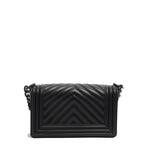 Borsa a mano da donna 100% Pvc FLAT S-BLACK Marc Ellis