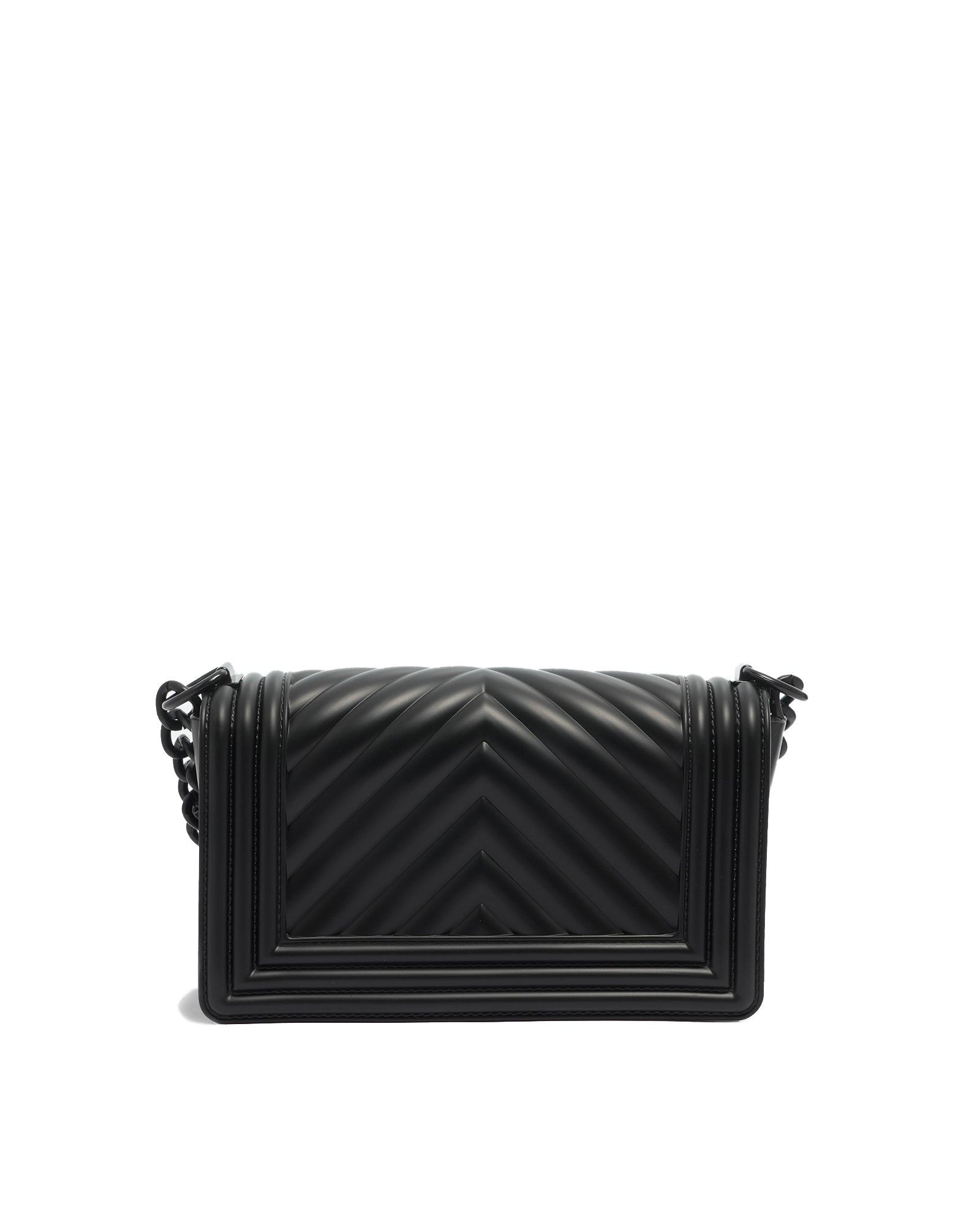 Borsa a mano da donna 100% Pvc FLAT S-BLACK Marc Ellis