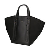 Borsa a mano da donna Vera pelle e suede MYB-7030-SS-NERO+VACCHETTA NERO My Best Bag
